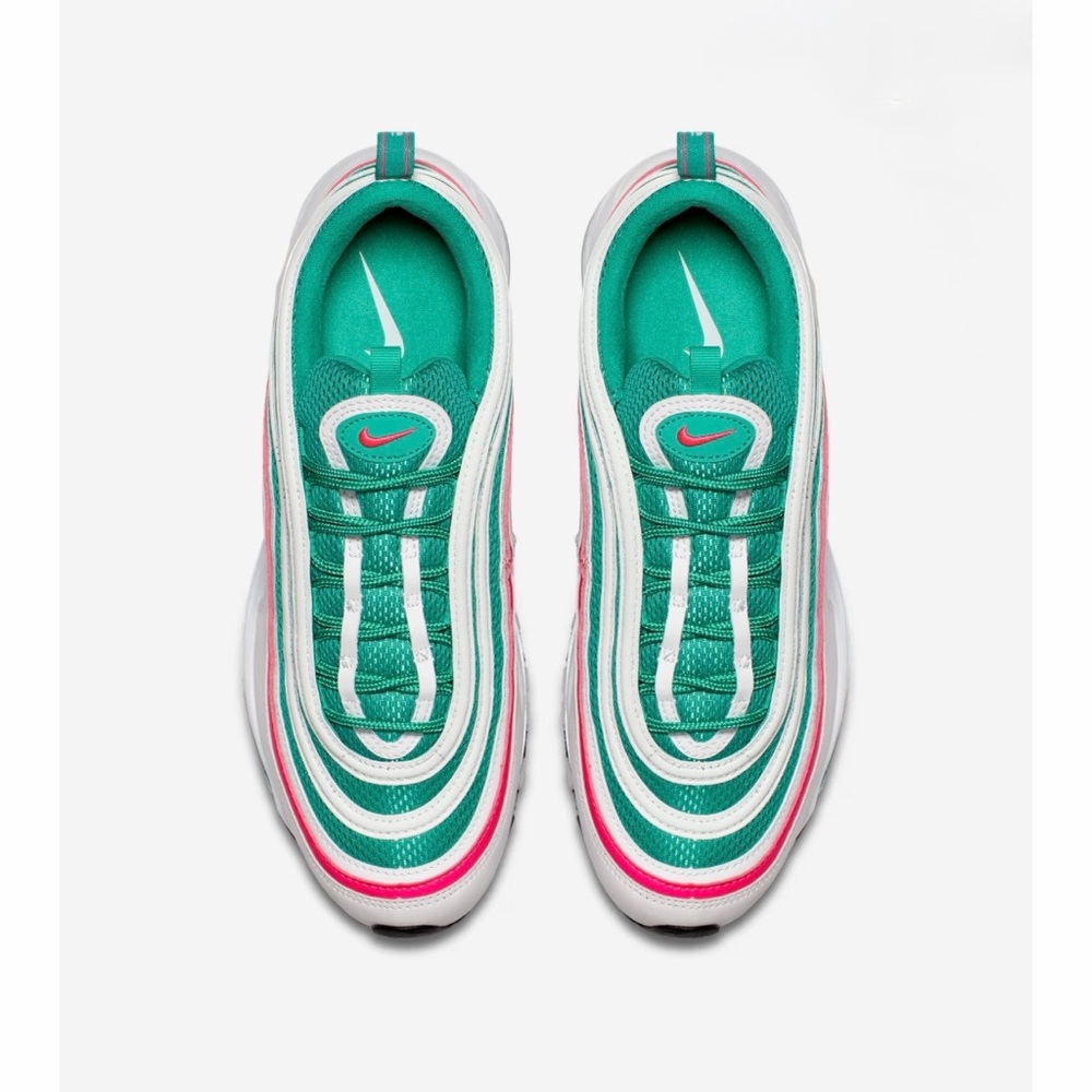 Nike Air Max 97 Wave Length Sneakers in Green and Pink
